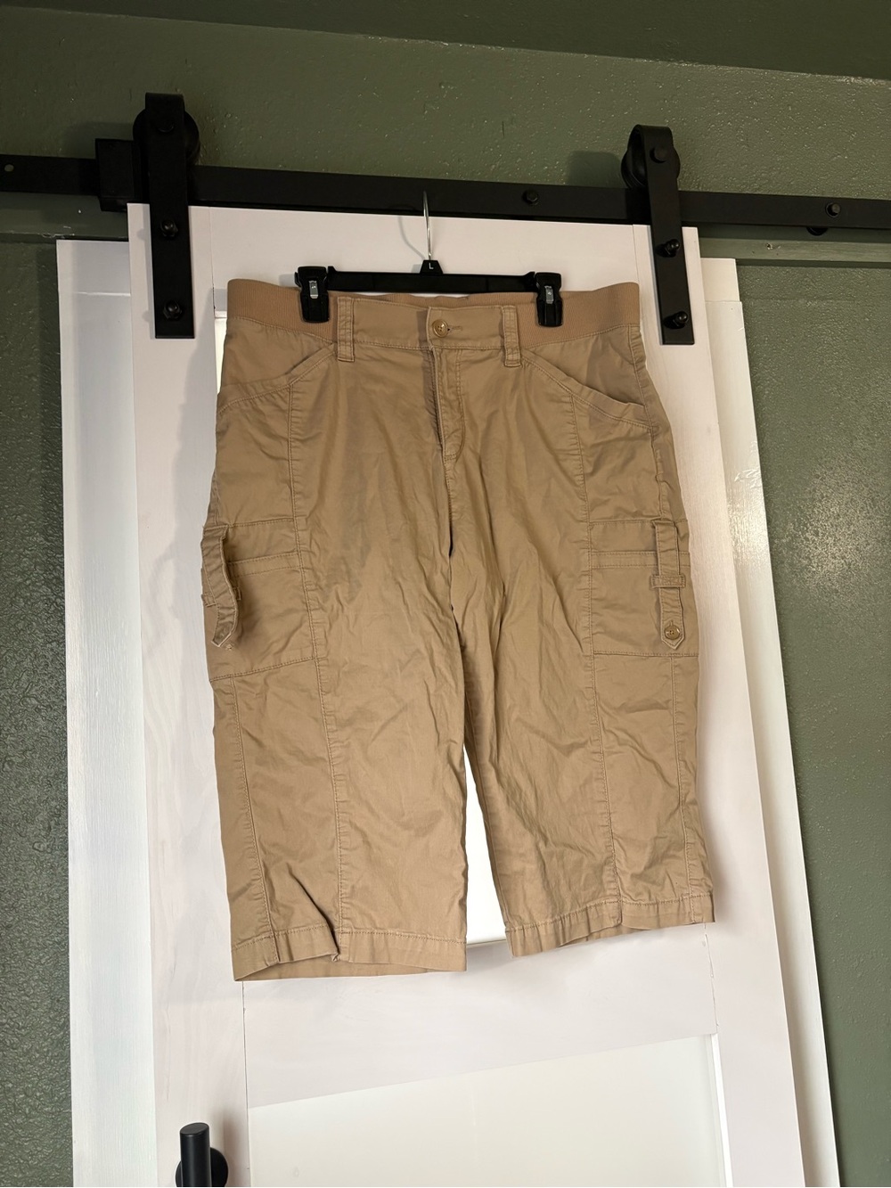 Lee Women's Tan Cargo Capris - Utility Style
